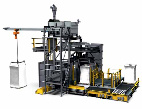 Bulk bag unloader streamlines filling station